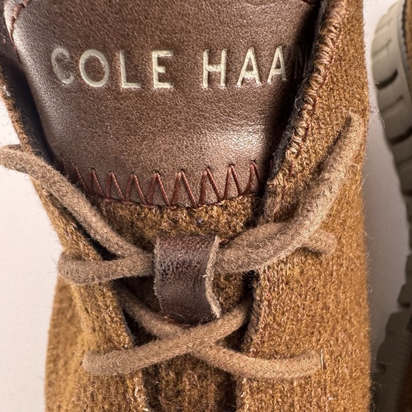 Cole Haan ZeroGrand Chukka Mens 10 M Wool Stitchlite C30708 Brown Casual Shoes - Picture 4 of 9